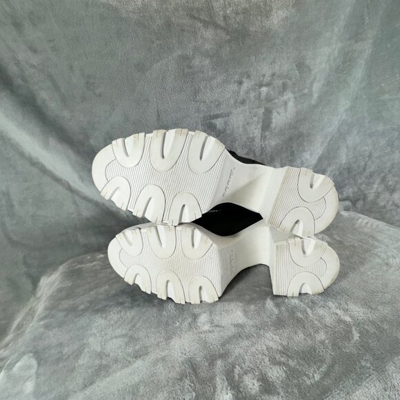 Sorel Womens boots 8.5 Brex Black leather Faux shearling block heel lace-up boot - Picture 16 of 16